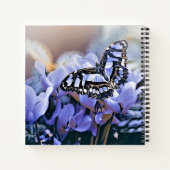 Blauer Schmetterling Notizblock (Rückseite)