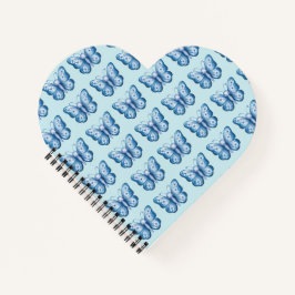 Blauer Schmetterling Notizblock