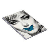 Blauer Schmetterling | Notizbuch der unausgesproch Notizblock (Rechte Seite)