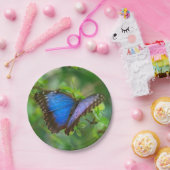 Blauer Schmetterling Pappteller (Party)