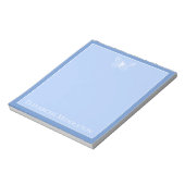 Blauer Schmetterling Personalisiert Notizblock (Rotiert)