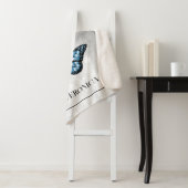 Blauer Schmetterling Personalisierter Sherpa Blank Sherpadecke (Beispiel)