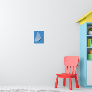 Blauer Schmetterling Poster