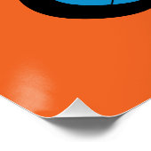 Blauer Schmetterling Poster (Ecke)