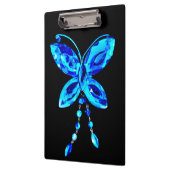 Blauer Schmetterling Prism Klemmbrett (Links)