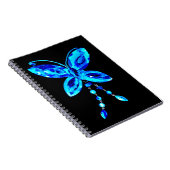 Blauer Schmetterling Prism Notizblock (Rechte Seite)