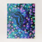 Blauer Schmetterling Puzzle (Vertikal)