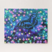 Blauer Schmetterling Puzzle (Horizontal)