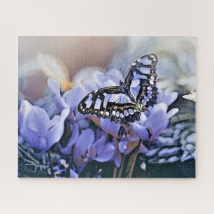 Blauer Schmetterling Puzzle