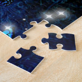 Blauer Schmetterling Puzzle (Seite)