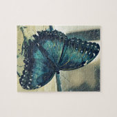 Blauer Schmetterling Puzzle (Horizontal)