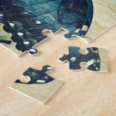 Blauer Schmetterling Puzzle (Seite)