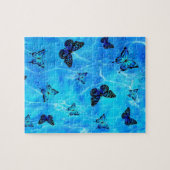 Blauer Schmetterling Puzzle (Horizontal)