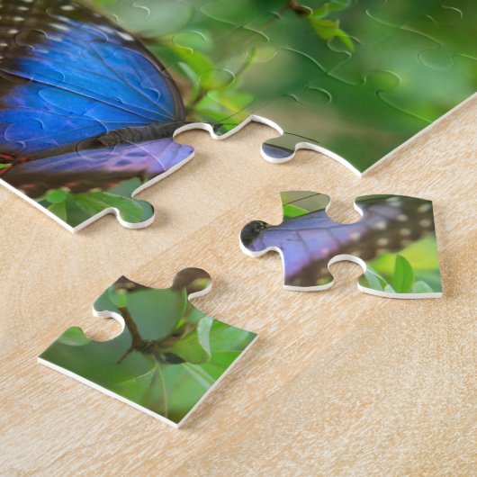 Blauer Schmetterling Puzzle (Seite)