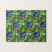 Blauer Schmetterling Puzzle (Horizontal)