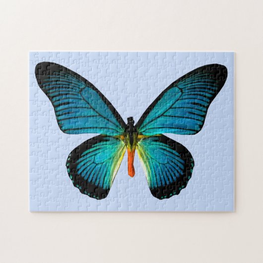 Blauer Schmetterling-Puzzle Puzzle (Horizontal)