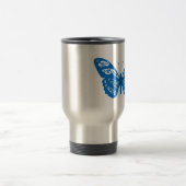 Blauer Schmetterling Reisebecher (Mittel)