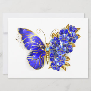 Blauer Schmetterling Saphir Ankündigung