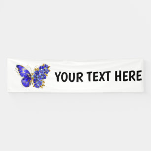 Blauer Schmetterling Saphir Banner