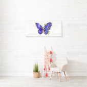 Blauer Schmetterling Saphir Banner (Insitu)