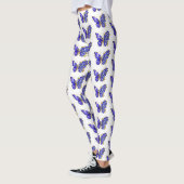 Blauer Schmetterling Saphir Leggings (Links)
