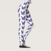 Blauer Schmetterling Saphir Leggings (Rechts)