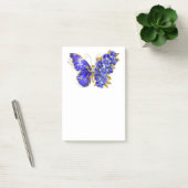 Blauer Schmetterling Saphir Post-it Klebezettel (Büro)
