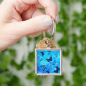 Blauer Schmetterling Schlüsselanhänger (Hand)