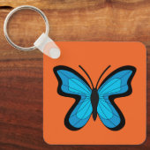 Blauer Schmetterling Schlüsselanhänger (Vorderseite)
