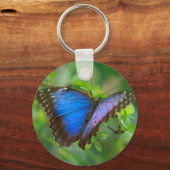 Blauer Schmetterling Schlüsselanhänger (Rückseite)