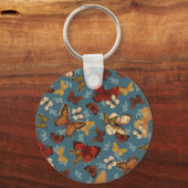 Blauer Schmetterling Schlüsselanhänger (Rückseite)