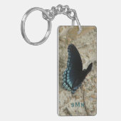 Blauer Schmetterling Schlüsselanhänger (Vorderseite links)