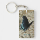 Blauer Schmetterling Schlüsselanhänger (Vorderseite)