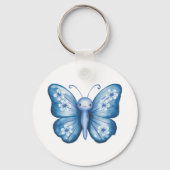 Blauer Schmetterling Schlüsselanhänger (Rückseite)