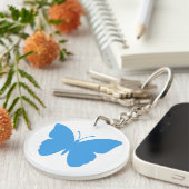 Blauer Schmetterling Schlüsselanhänger (Vorderseite rechts)