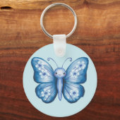 Blauer Schmetterling Schlüsselanhänger (Rückseite)