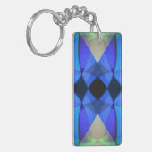 Blauer Schmetterling Schlüsselanhänger (Vorderseite links)