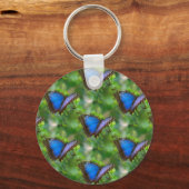 Blauer Schmetterling Schlüsselanhänger (Vorderseite)