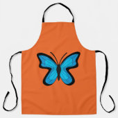 Blauer Schmetterling Schürze (Vorderseite)