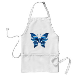 Blauer Schmetterling Schürze