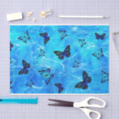 Blauer Schmetterling Seidenpapier (Handwerk)