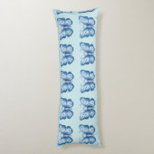 Blauer Schmetterling Seitenschläferkissen (Rückseite (Vertikal))