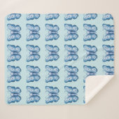 Blauer Schmetterling Sherpadecke (Vorderseite (Horizontal))