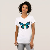 Blauer Schmetterling-Shirt T-Shirt (Vorne ganz)