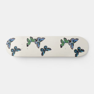 Blauer Schmetterling Skateboard