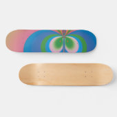 Blauer Schmetterling Skateboard (Horizontal)