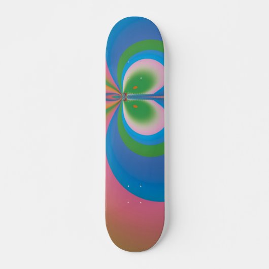 Blauer Schmetterling Skateboard (Vorne)