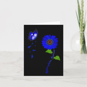 Blauer Schmetterling Sonnenblume Band Karte