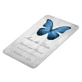 Blauer Schmetterling speichert das Datumsfenster Magnet (Linke Seite)