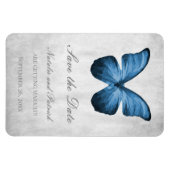 Blauer Schmetterling speichert das Datumsfenster Magnet (Horizontal)